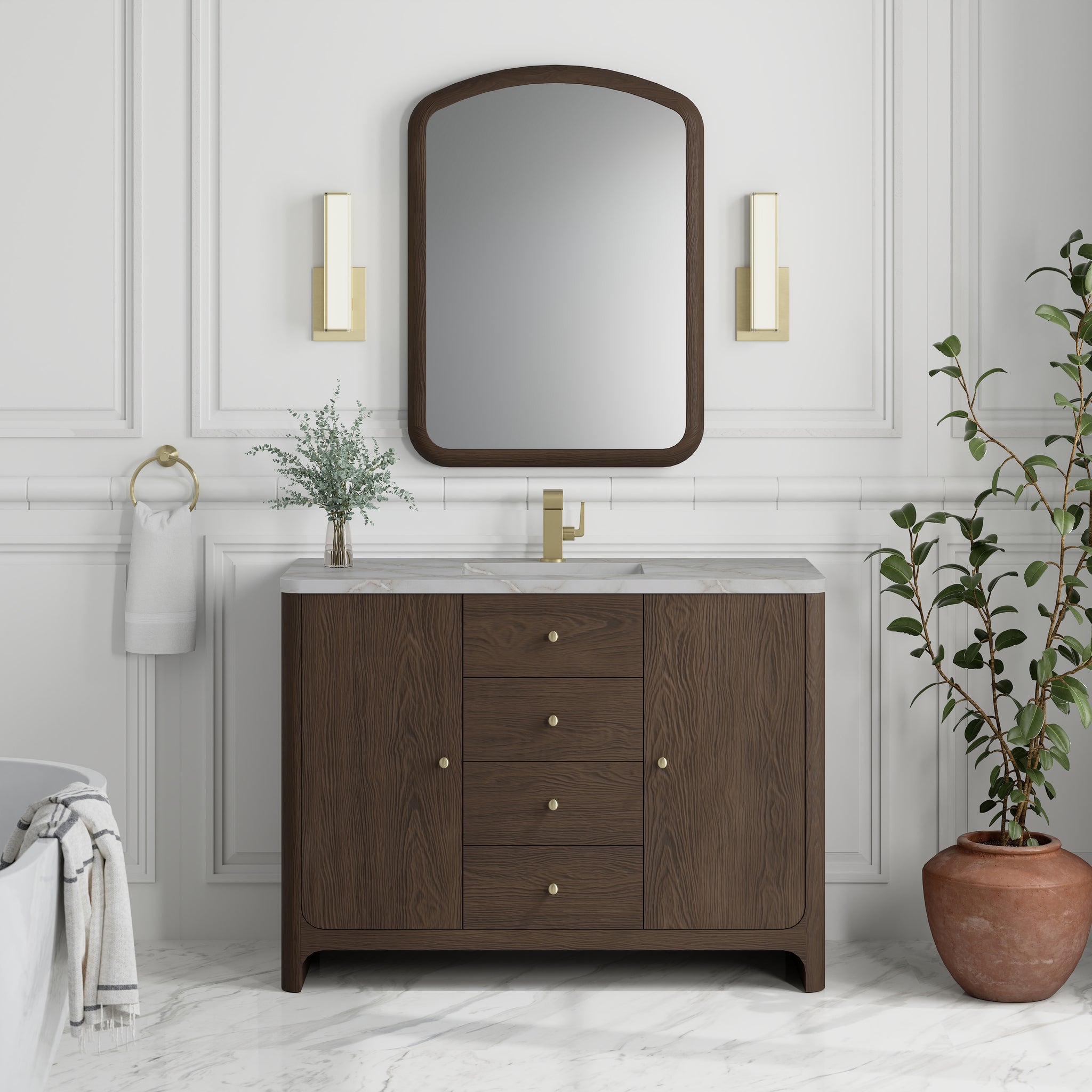 James Martin Gracyn 48" Single Bathroom Vanity, Sable, view 40
