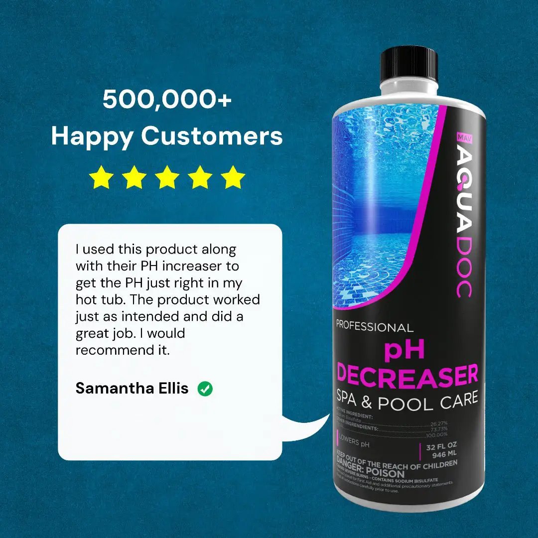 pH Decreaser for Hot Tub by AquaDoc