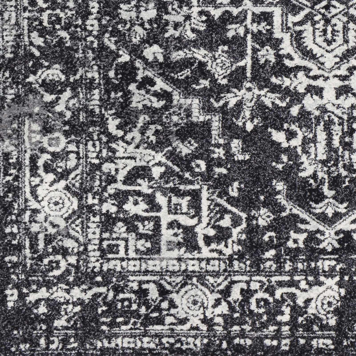 Rachel Black Area Rug, sample swatch