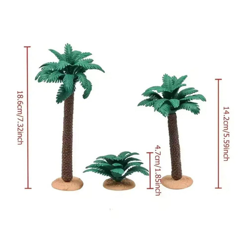 Palm Tree - Mini Plastic 3pcs by House Of Avana