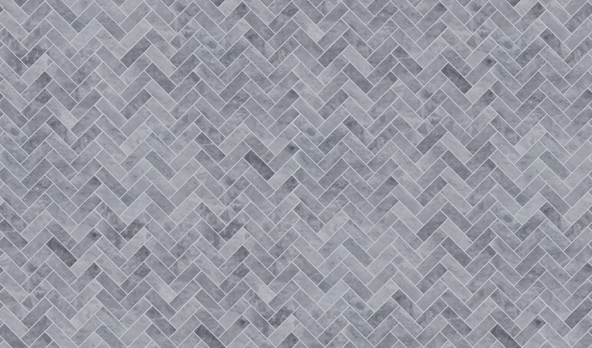 Charme Evo Pearl Grey Herringbone Marble Look Porcelain Mosaics 12x12 by landmarkceramics