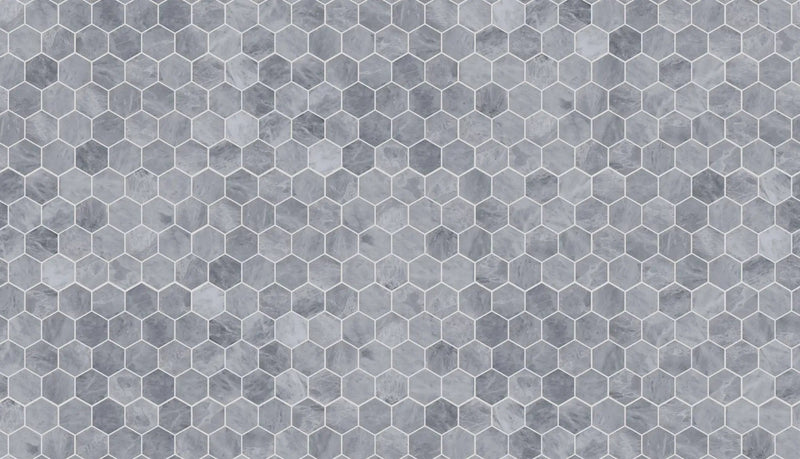 Charme Evo Pearl Grey Mosaic D Marble Look Porcelain Mosaics 12x10 by landmarkceramics