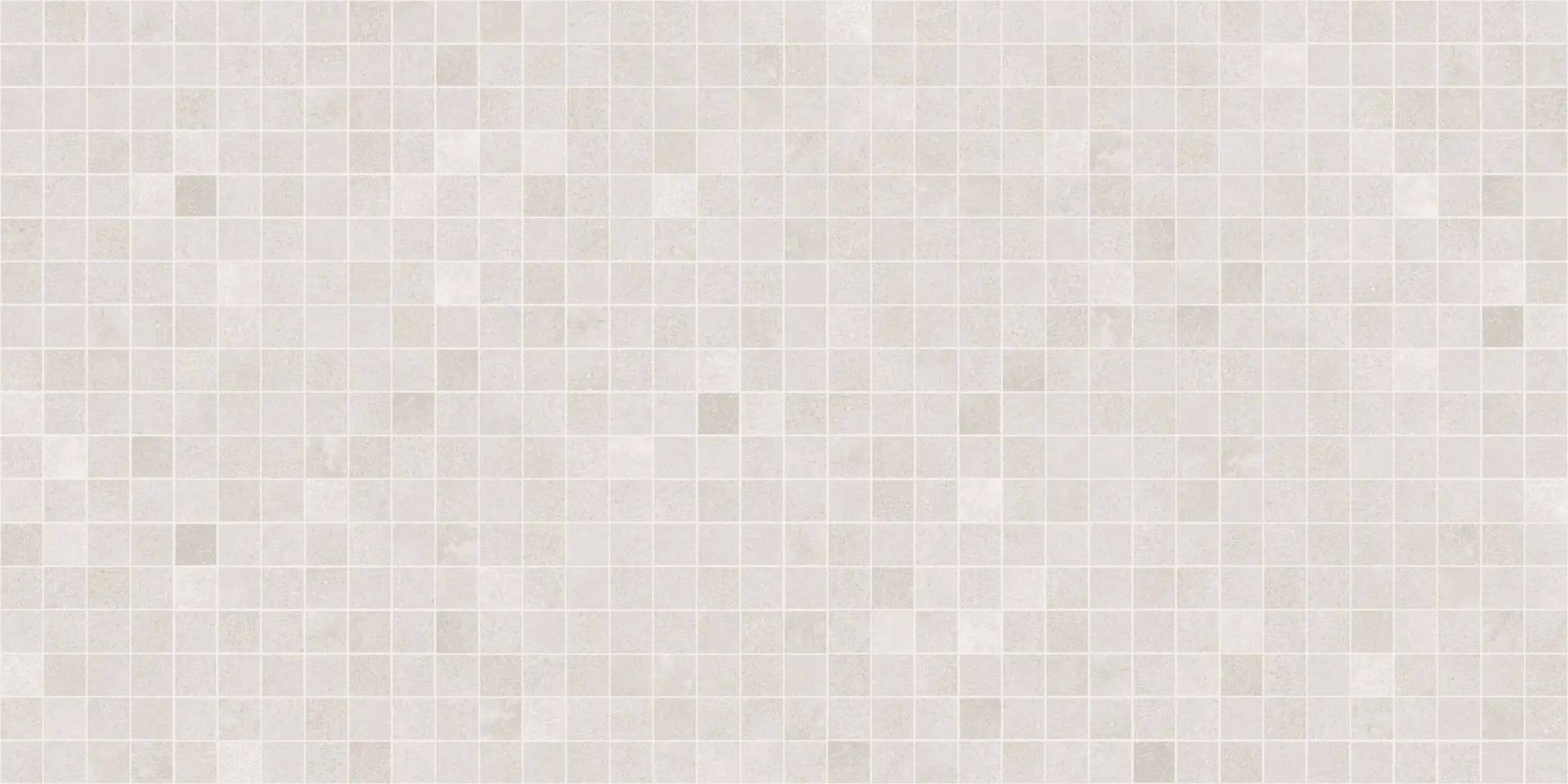 Made.in Freedom White Mosaic A Concrete Look Porcelain Mosaics 12x12 by landmarkceramics