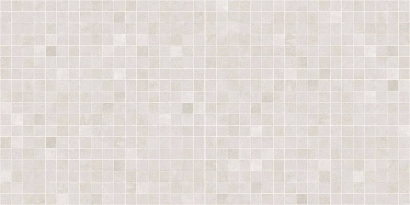 Made.in Freedom White Mosaic A Concrete Look Porcelain Mosaics 12x12 by landmarkceramics