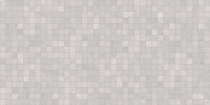 Made.in Passion Silver Mosaic A Concrete Look Porcelain Mosaics 12x12 by landmarkceramics