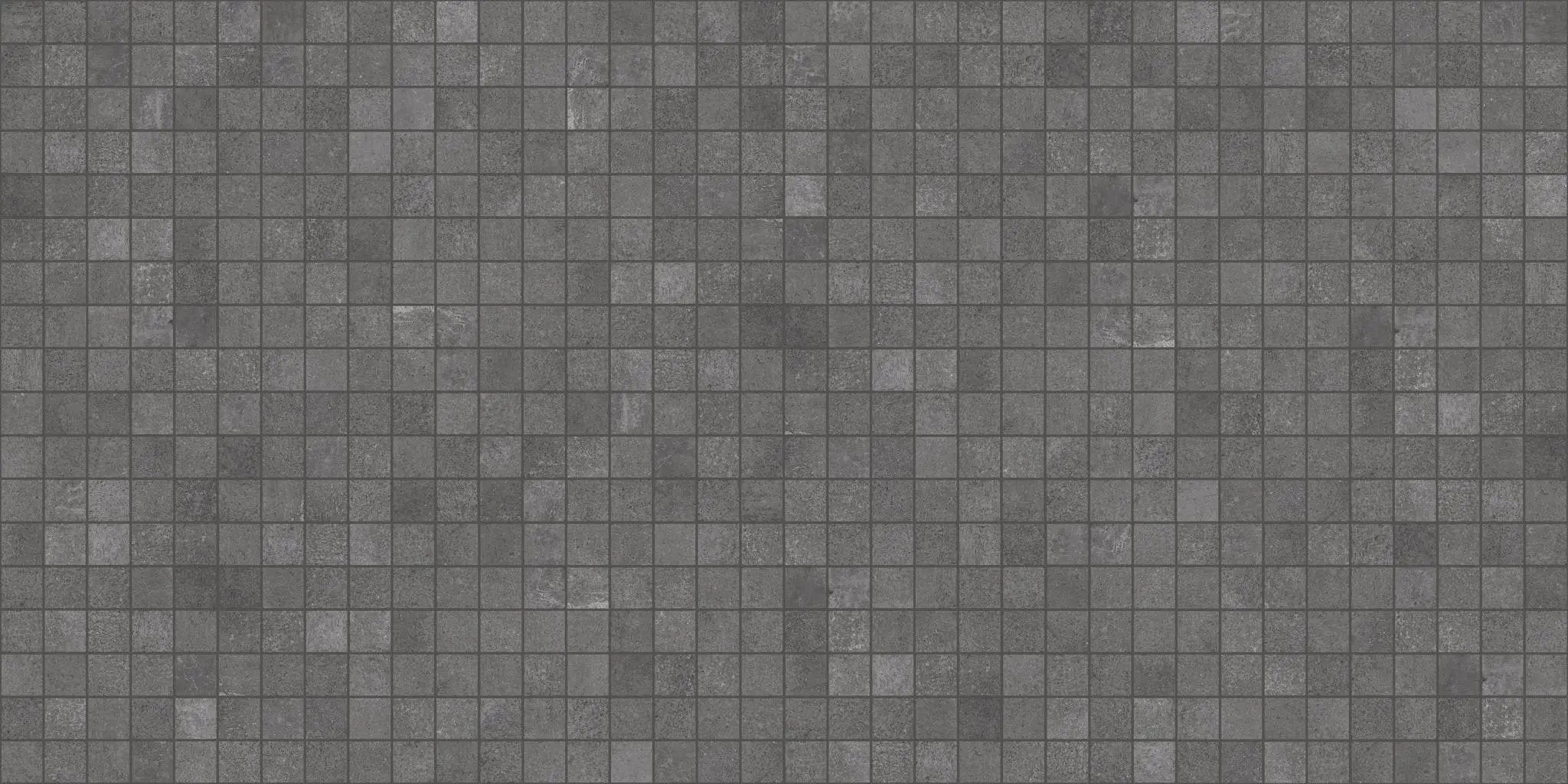 Made.in Liberty Black Mosaic A Concrete Look Porcelain Mosaics 12x12 by landmarkceramics