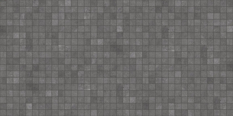Made.in Liberty Black Mosaic A Concrete Look Porcelain Mosaics 12x12 by landmarkceramics