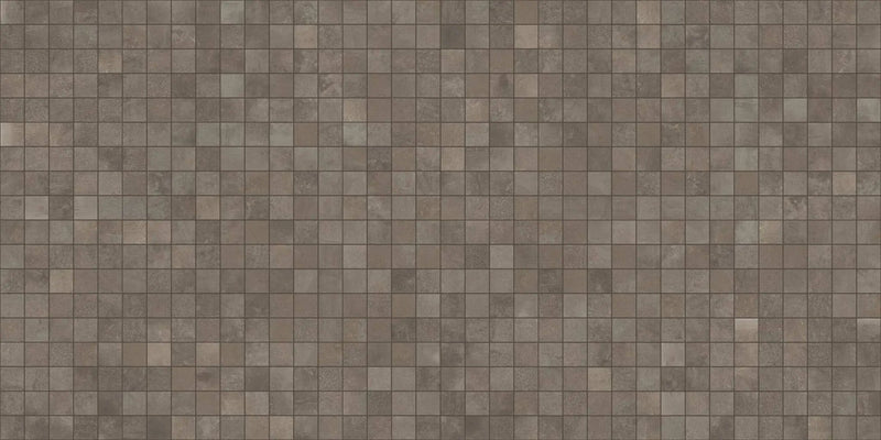 Attitude Calm Brown Mosaic A Concrete Look Porcelain Mosaics 12x12 by landmarkceramics