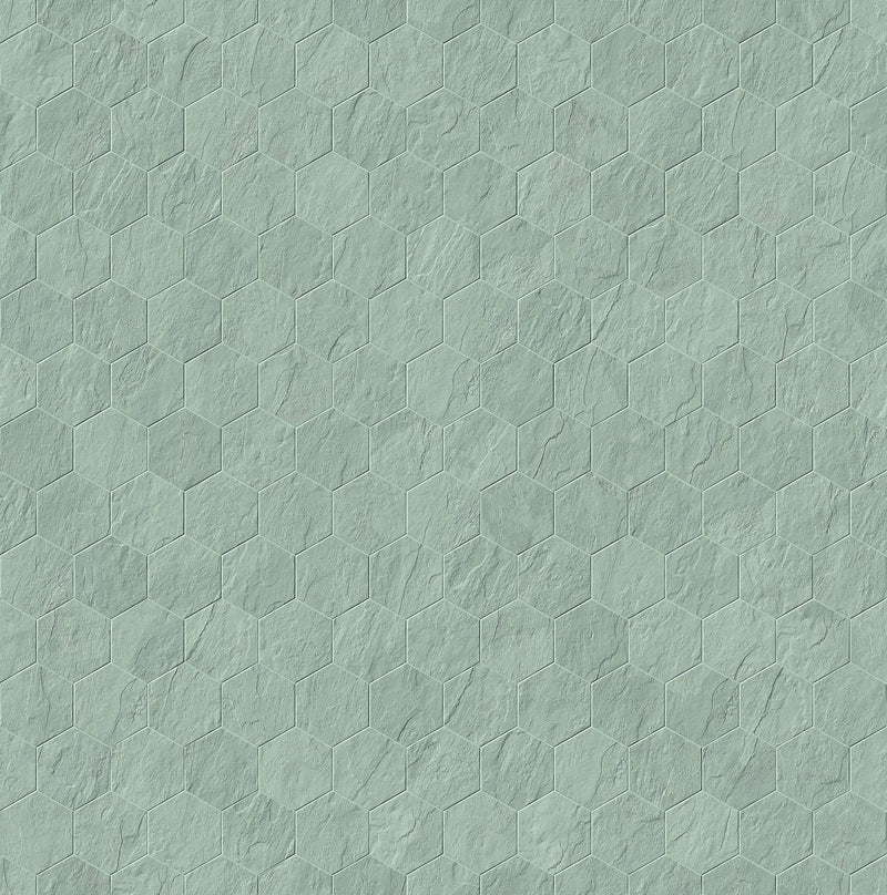 Essence Montauk Grey Mosaic D Slate Look Porcelain Tiles 12x10 by landmarkceramics