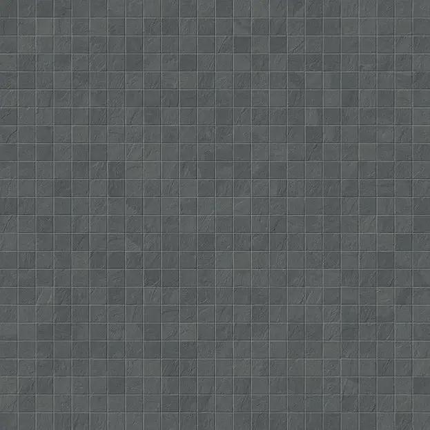 Essence Montauk Dark Mosaic A Slate Look Porcelain Mosaics 12x12 by landmarkceramics