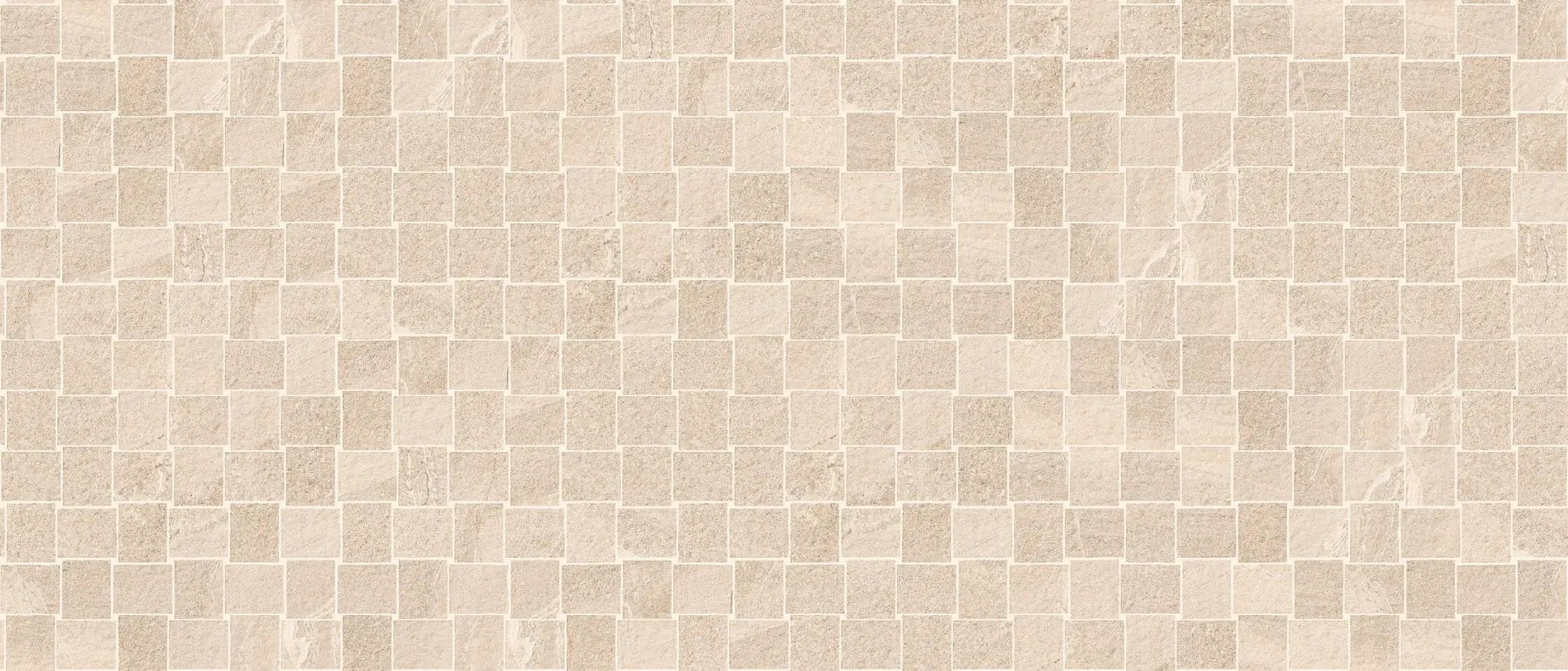 Milestone East Beige Mosaic B Stone Look Porcelain Mosaics 12x12 by landmarkceramics
