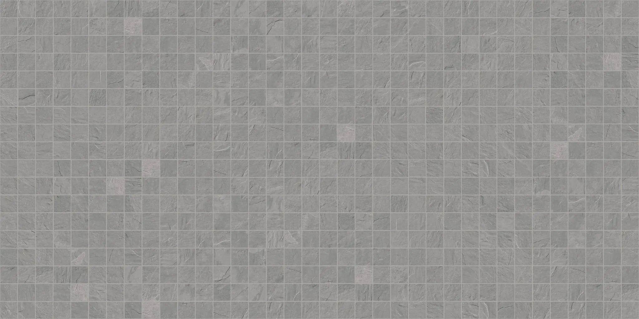Trek Silver Mosaic A Slate Look Porcelain Mosaics 12x12 by landmarkceramics