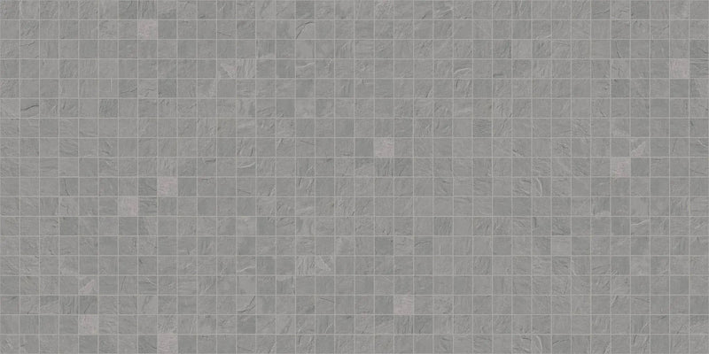 Trek Silver Mosaic A Slate Look Porcelain Mosaics 12x12 by landmarkceramics