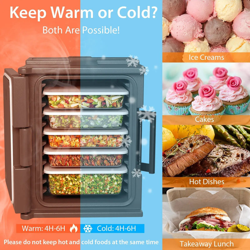 End Loading Insulated Food Pan Carrier Hot and Cold by DirectDeals