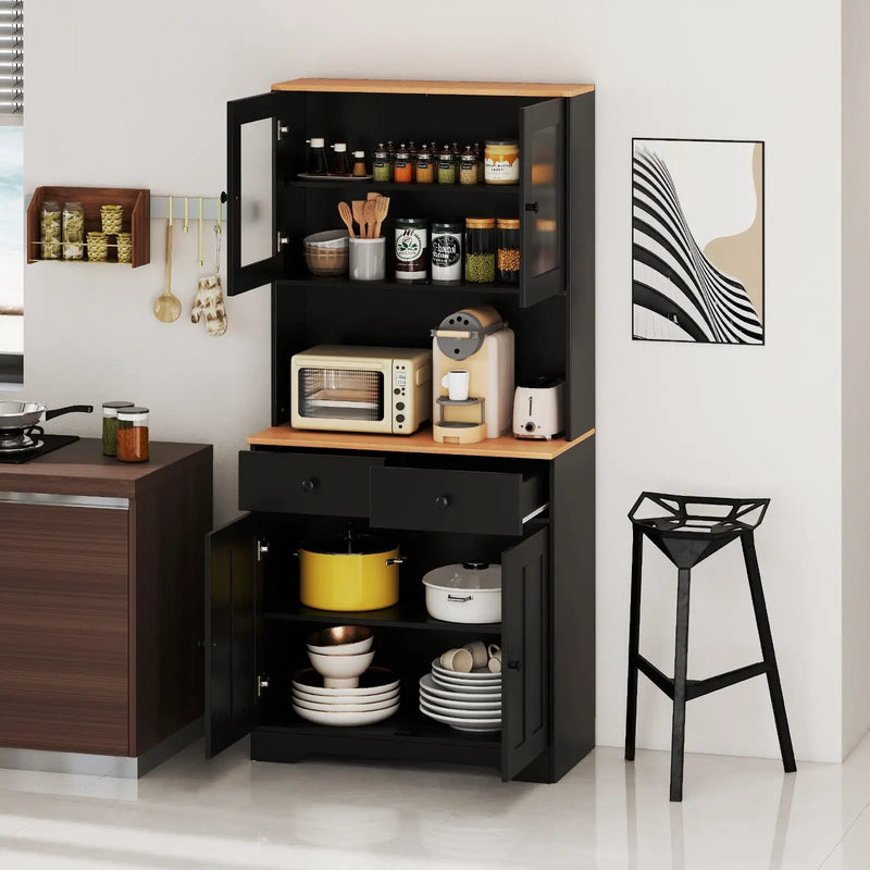 Pantry Cabinet with 2 Removable Shelves by DirectDeals