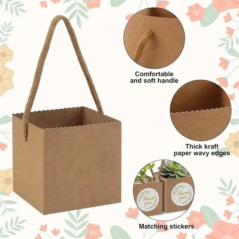 Paper Kraft Planter Bags for Plants and Gifts by House Of Avana