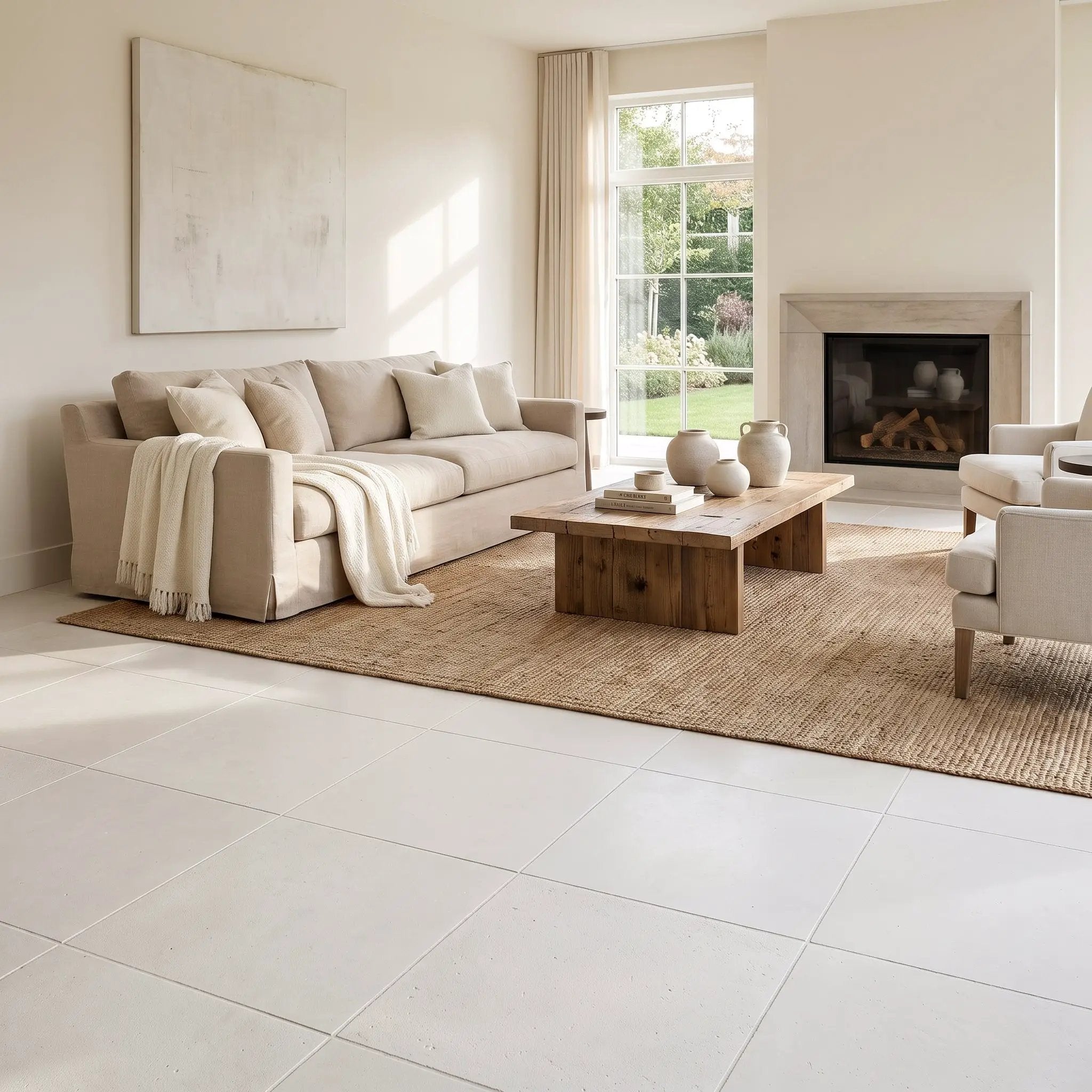 Paris Honed Limestone Tiles 24x24 by Stonetiledepot