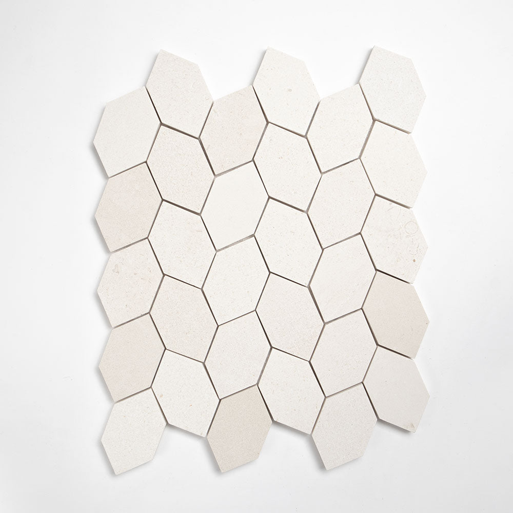 Paris Honed Picket Leaf Marble Mosaics 11 13/16x13 9/16 Marble Honed 14x14 Mosaics
