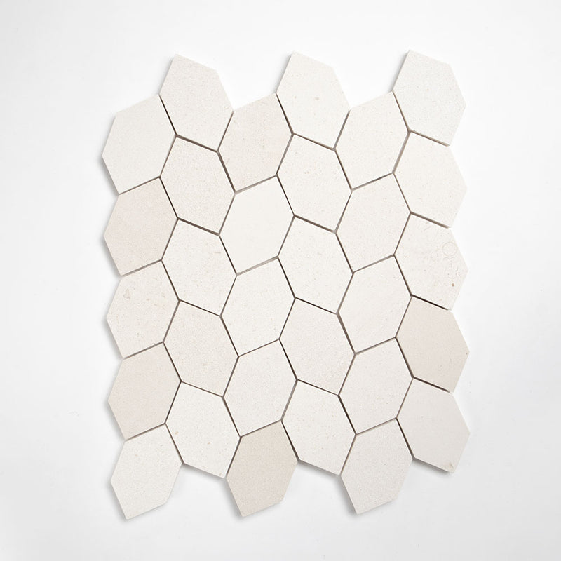 Paris Honed Picket Leaf Marble Mosaics 11 13/16x13 9/16 Marble Honed 14x14 Mosaics