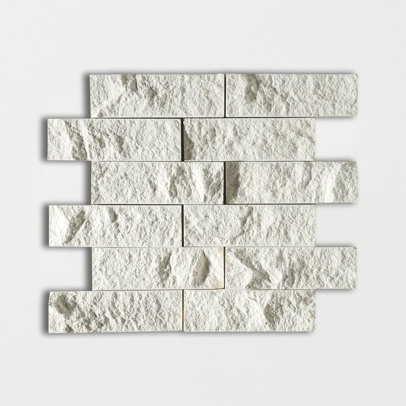 Paris Rock Face 2x6 Limestone Mosaics 12x14 Limestone Rock Face 12x12 Mosaics
