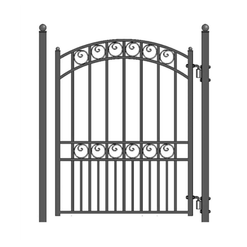 5FT Heavy-Duty Paris Powder-Coated Galvanized Steel Pedestrian Gate (SAK14563) by SAKSBY WHOLESALE