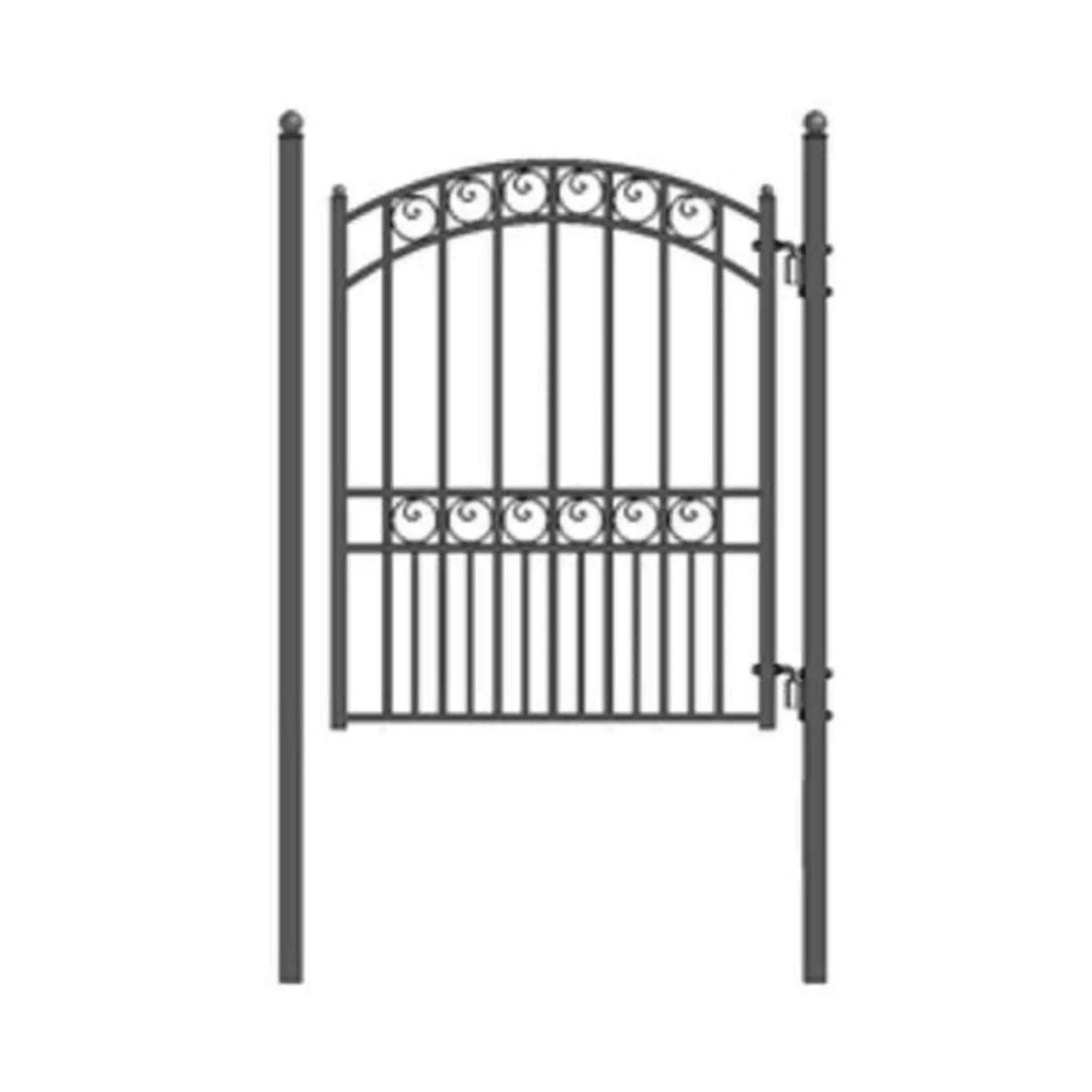 5FT Heavy-Duty Paris Powder-Coated Galvanized Steel Pedestrian Gate (SAK14563) by SAKSBY WHOLESALE