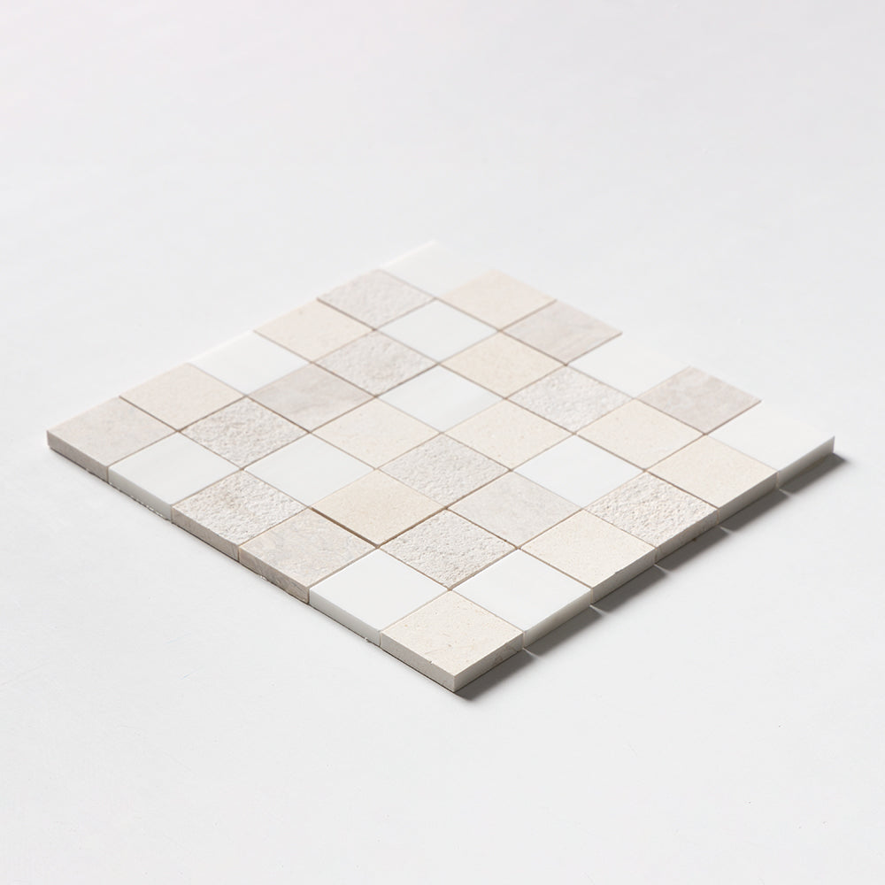 Paris Textura 2x2 Limestone Mosaics 12x12 Limestone Textura 12x12 Mosaics — 2