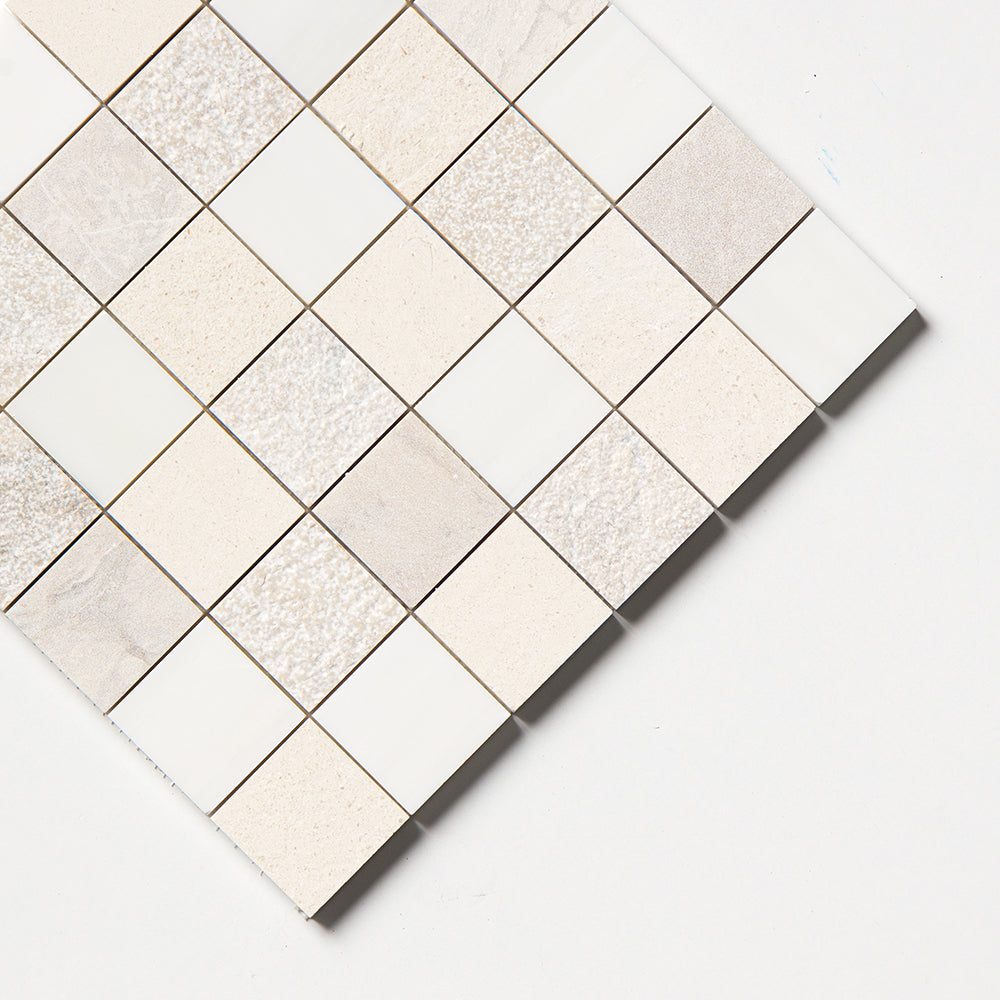 Paris Textura 2x2 Limestone Mosaics 12x12 Limestone Textura 12x12 Mosaics — 3