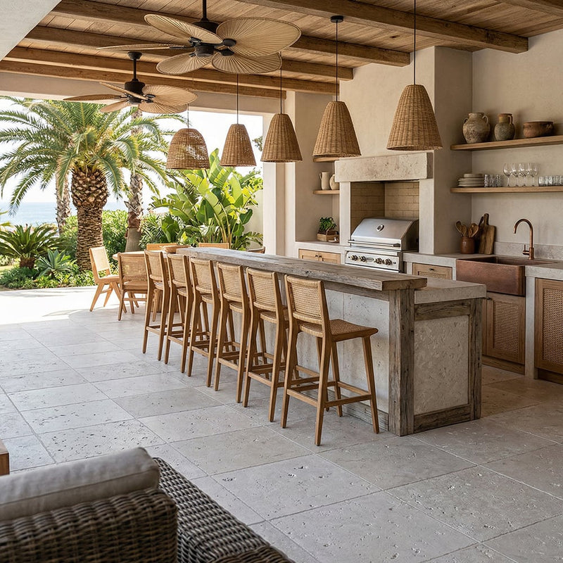 Paris Tumbled Limestone Pavers 24x24 Limestone Tumbled 24x24 Pavers — 2
