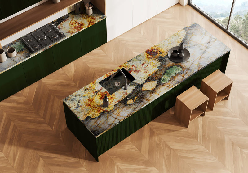 Patagonia Polished Granite Slab Random room scene 2