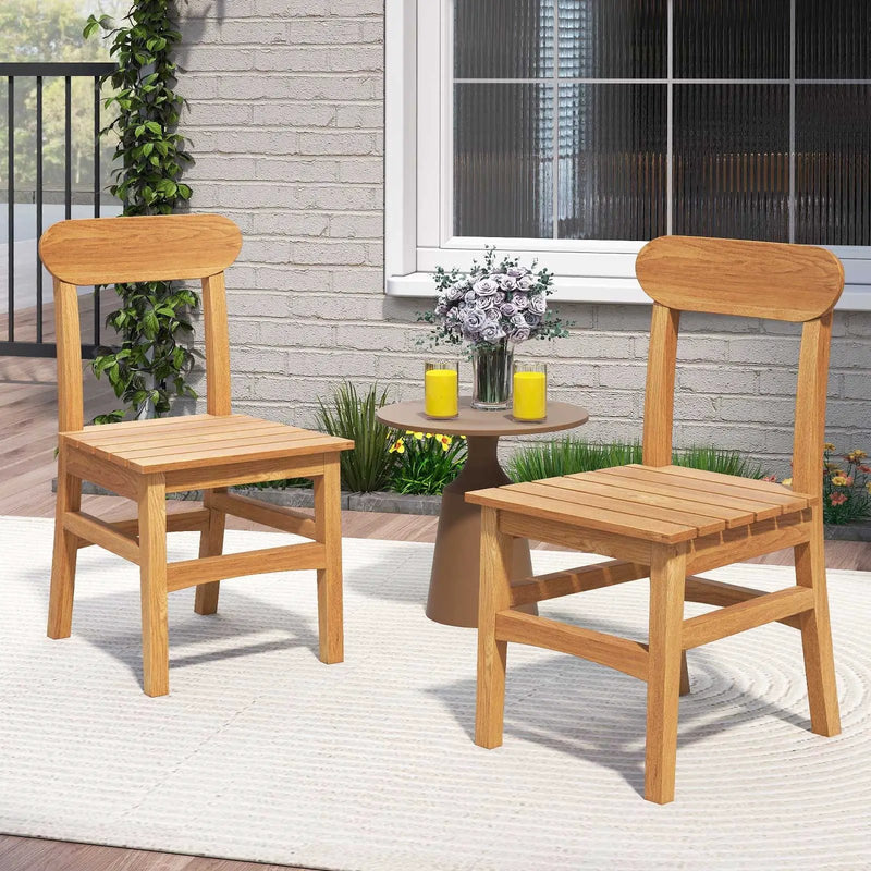 Patio Teak Wood Chair by DirectDeals