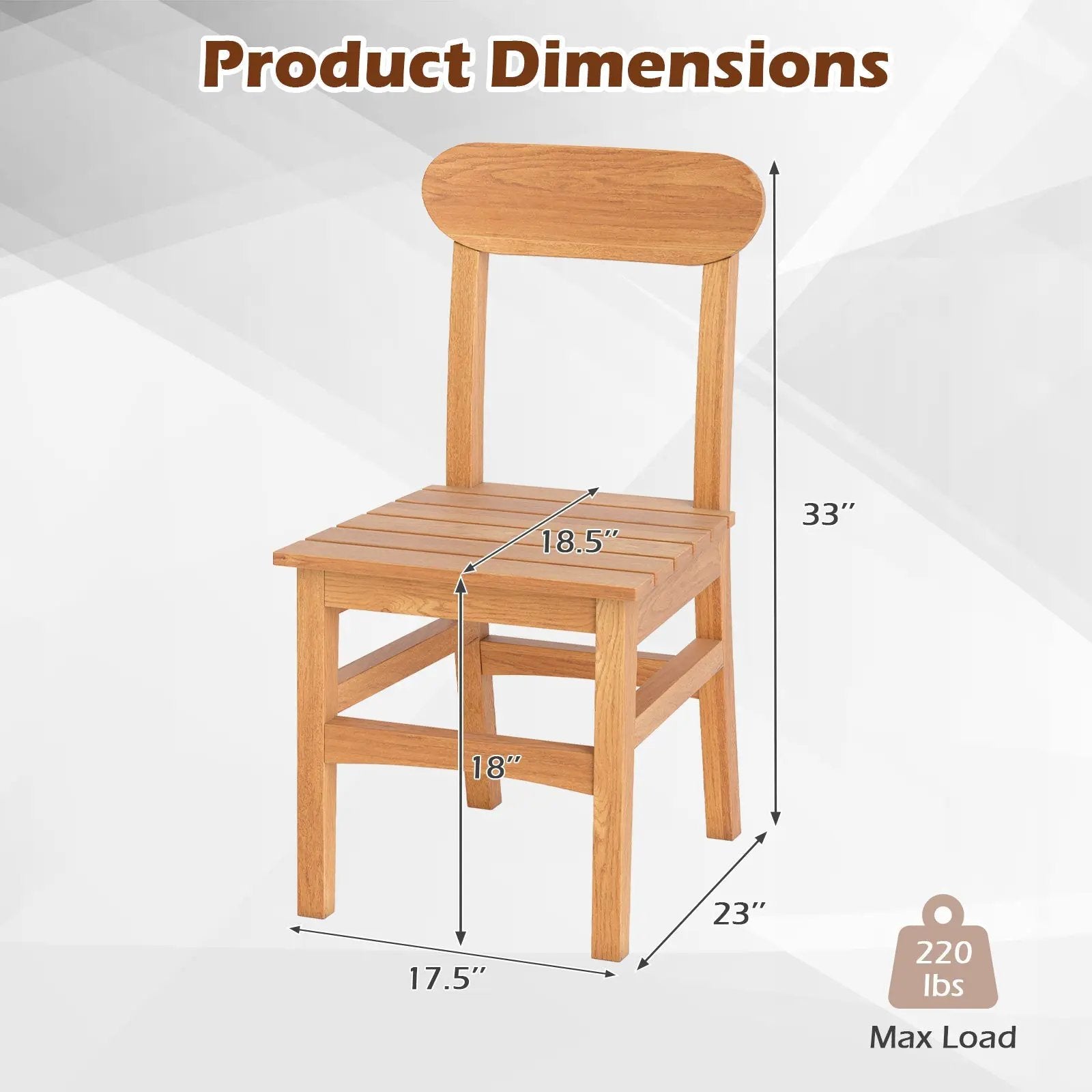 Patio Teak Wood Chair by DirectDeals