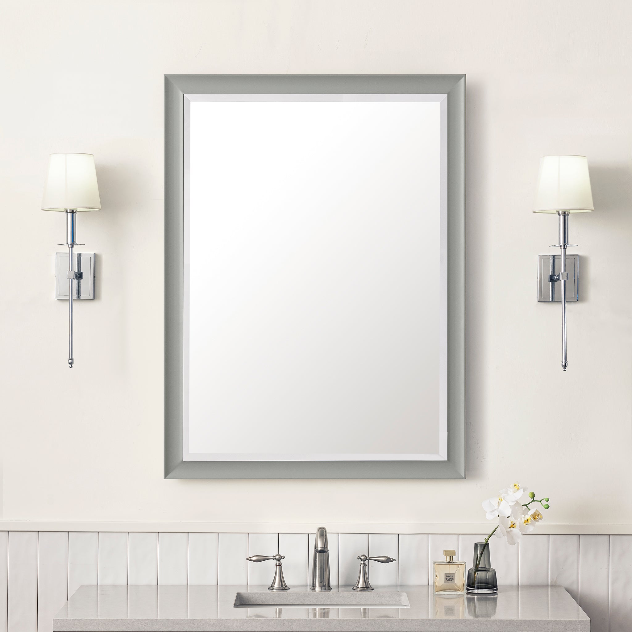 James Martin Glenbrooke 30" Mirror, Urban Gray, view 3