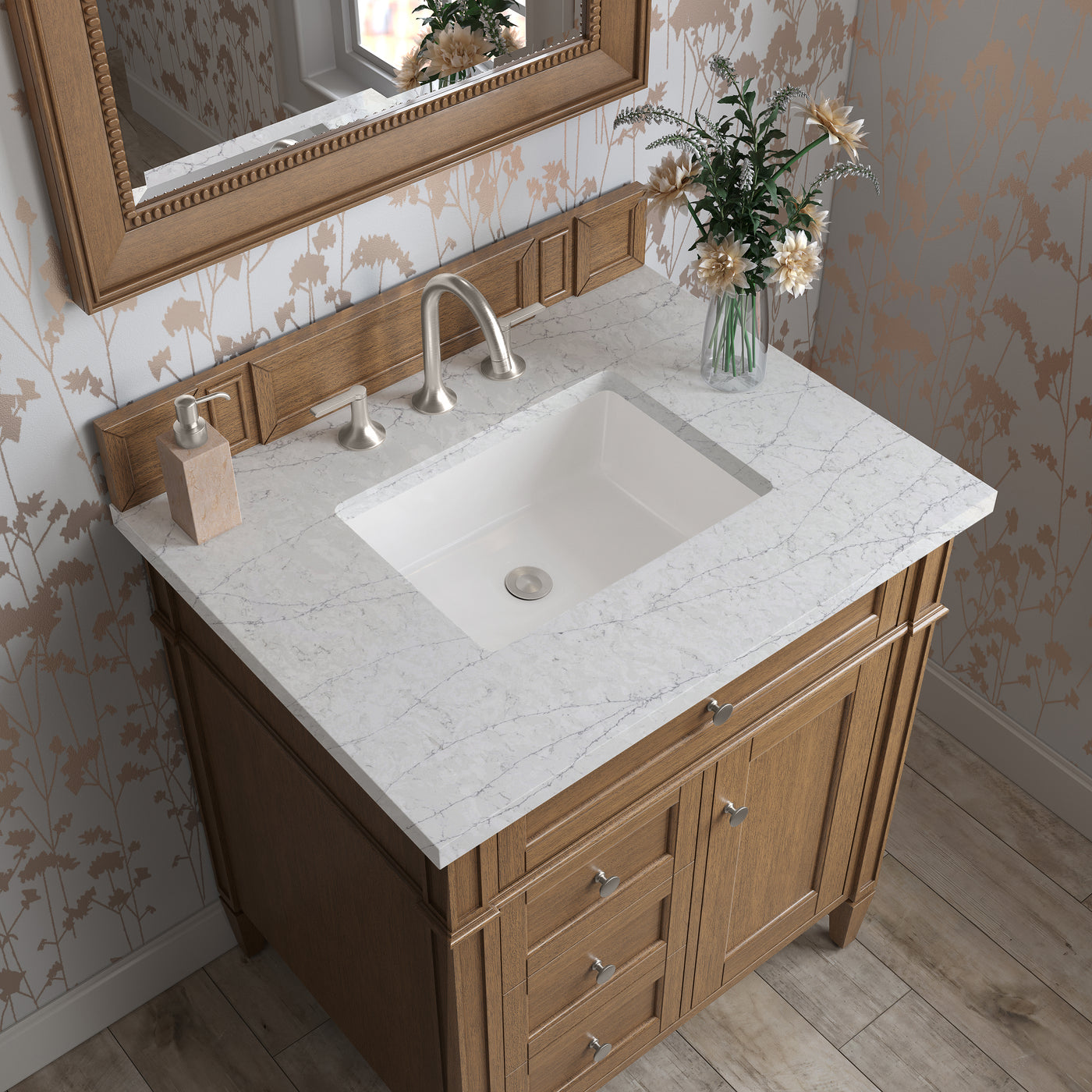 James Martin Brittany 30" Single Bathroom Vanity, Saddle Brown, view 28