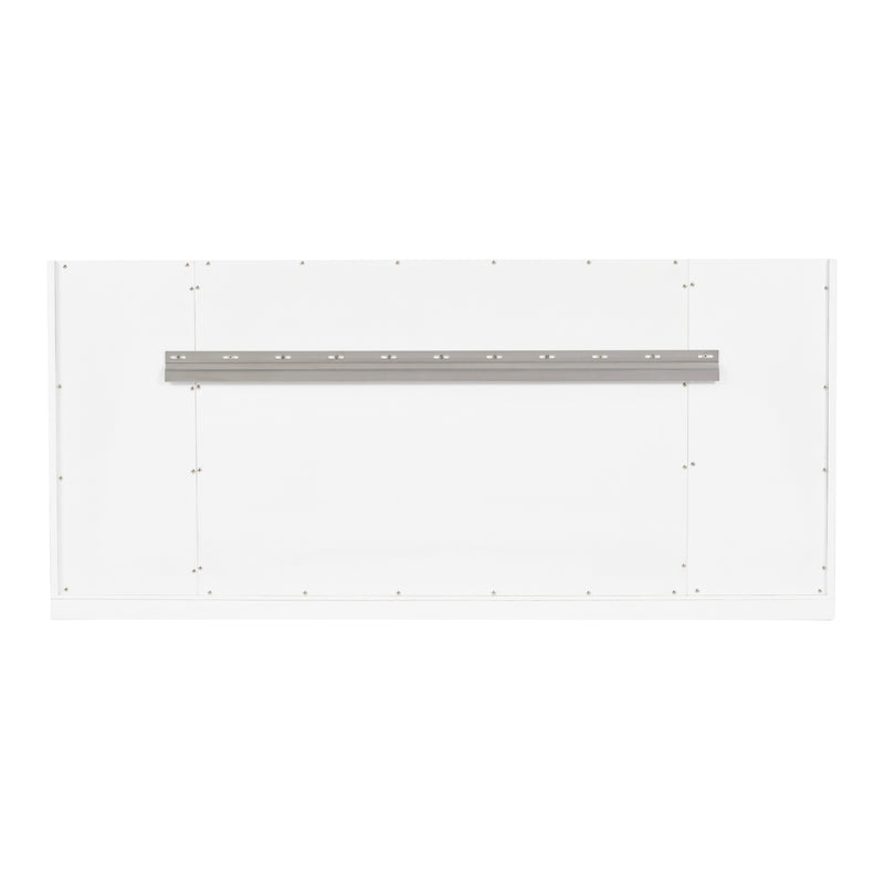 James Martin Chicago 60" Double Vanity Cabinet, Glossy White, view 8