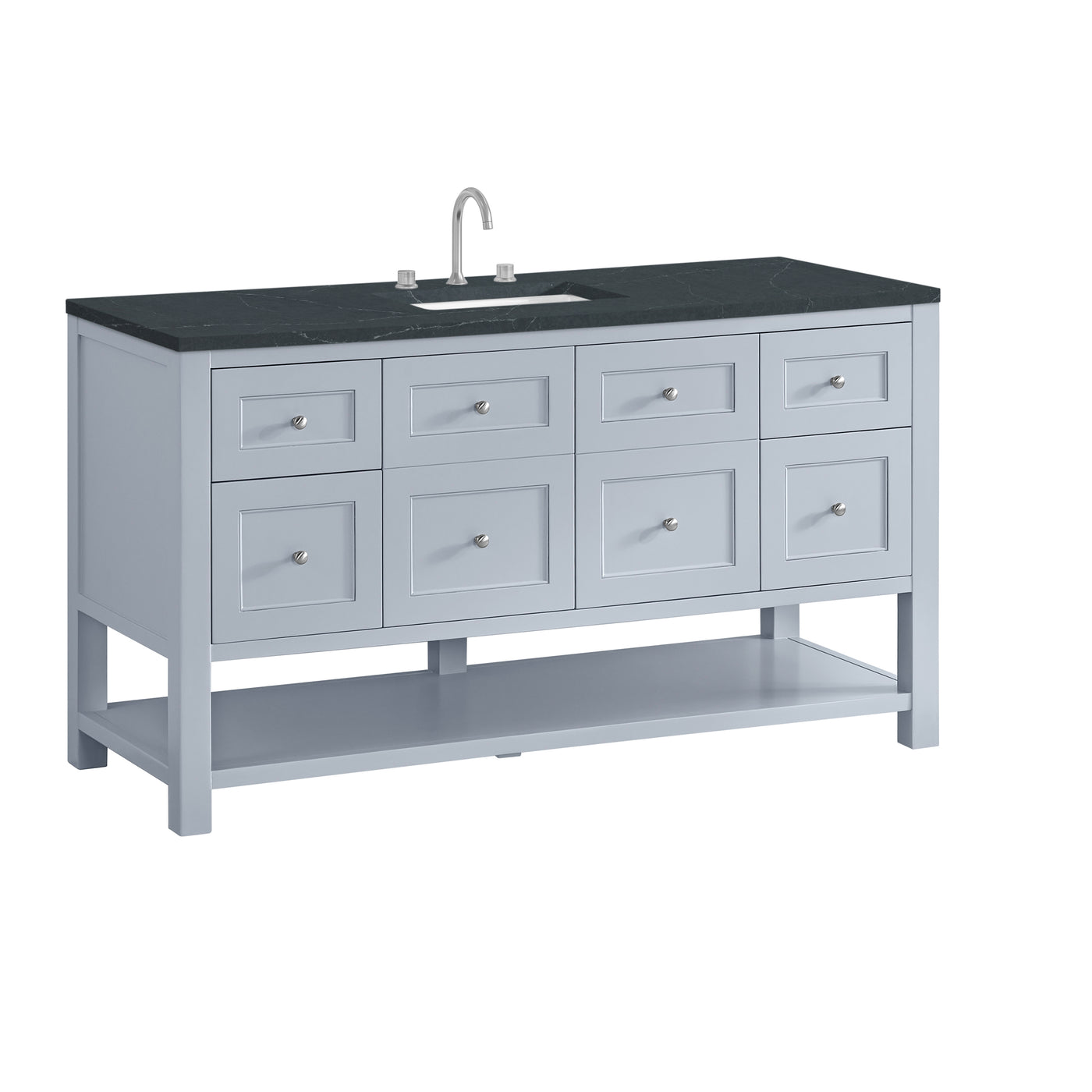 James Martin Breckenridge 60" Single Bathroom Vanity, Serenity Blue, view 36