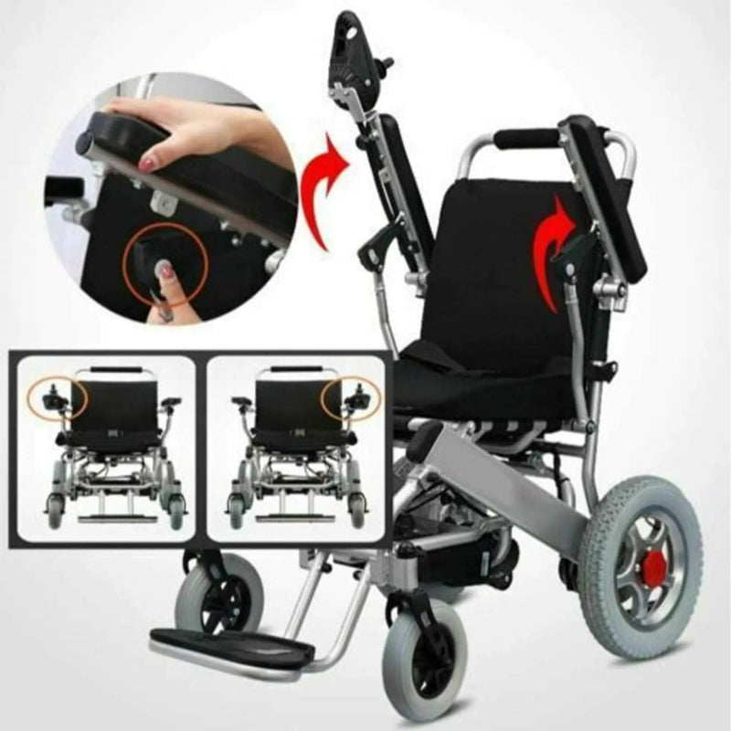 PCMOS WD602 17.5-Inch Heavy-Duty Electric Motorized Lightweight Wheelchair, 250LBS (SAK56491) by SAKSBY WHOLESALE