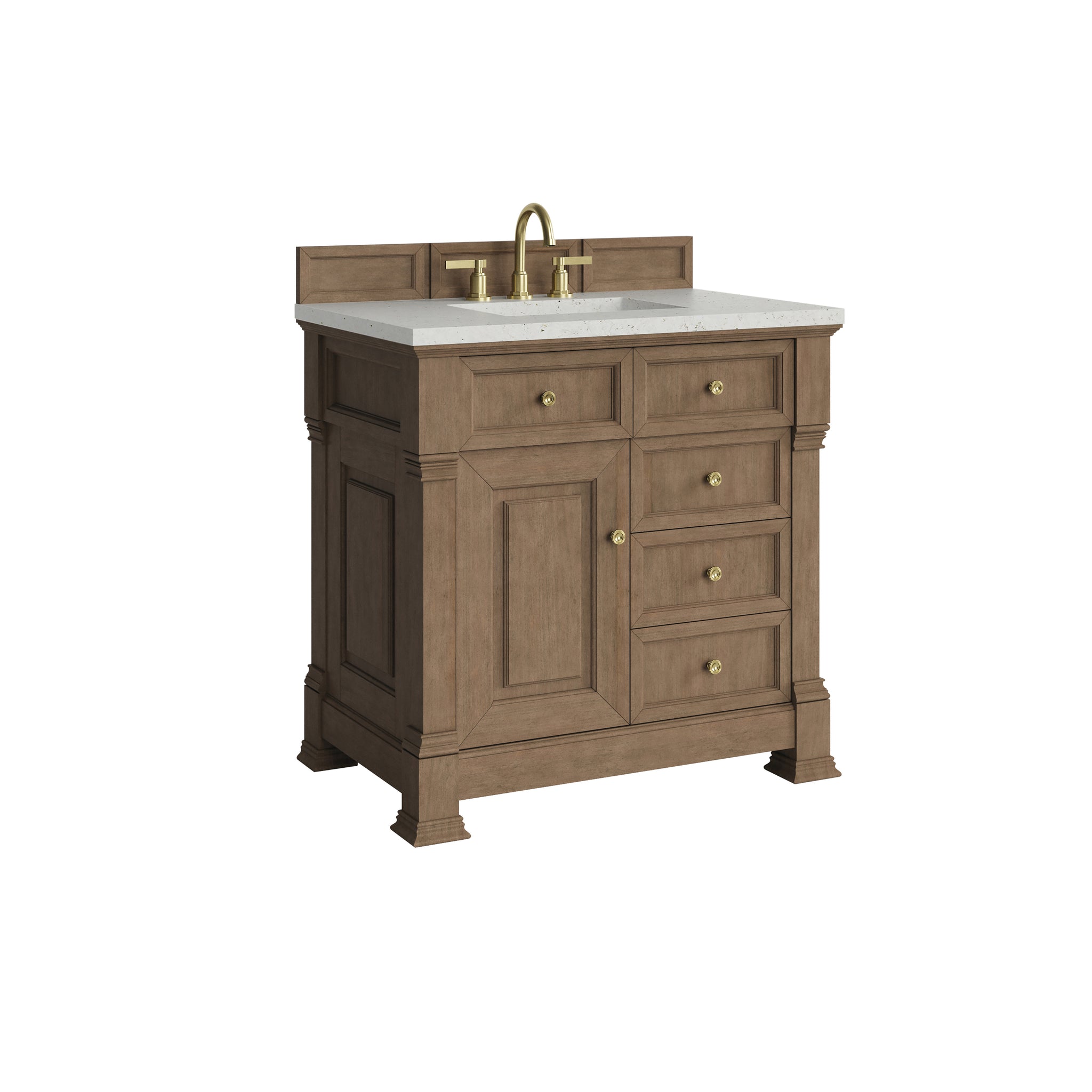 James Martin Brookfield 36" Single Bathroom Vanity, Pecan, view 23