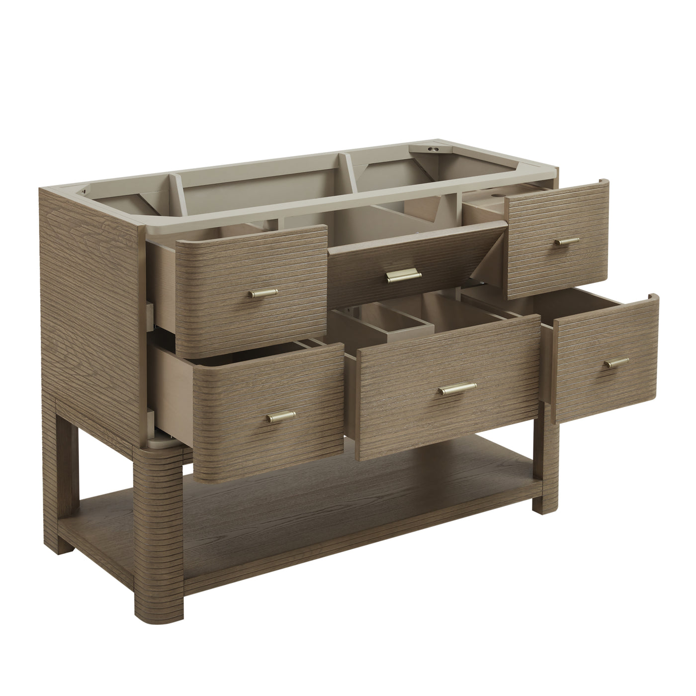 James Martin Lucian 48" Single Bathroom Vanity, Pebble Oak, view 13