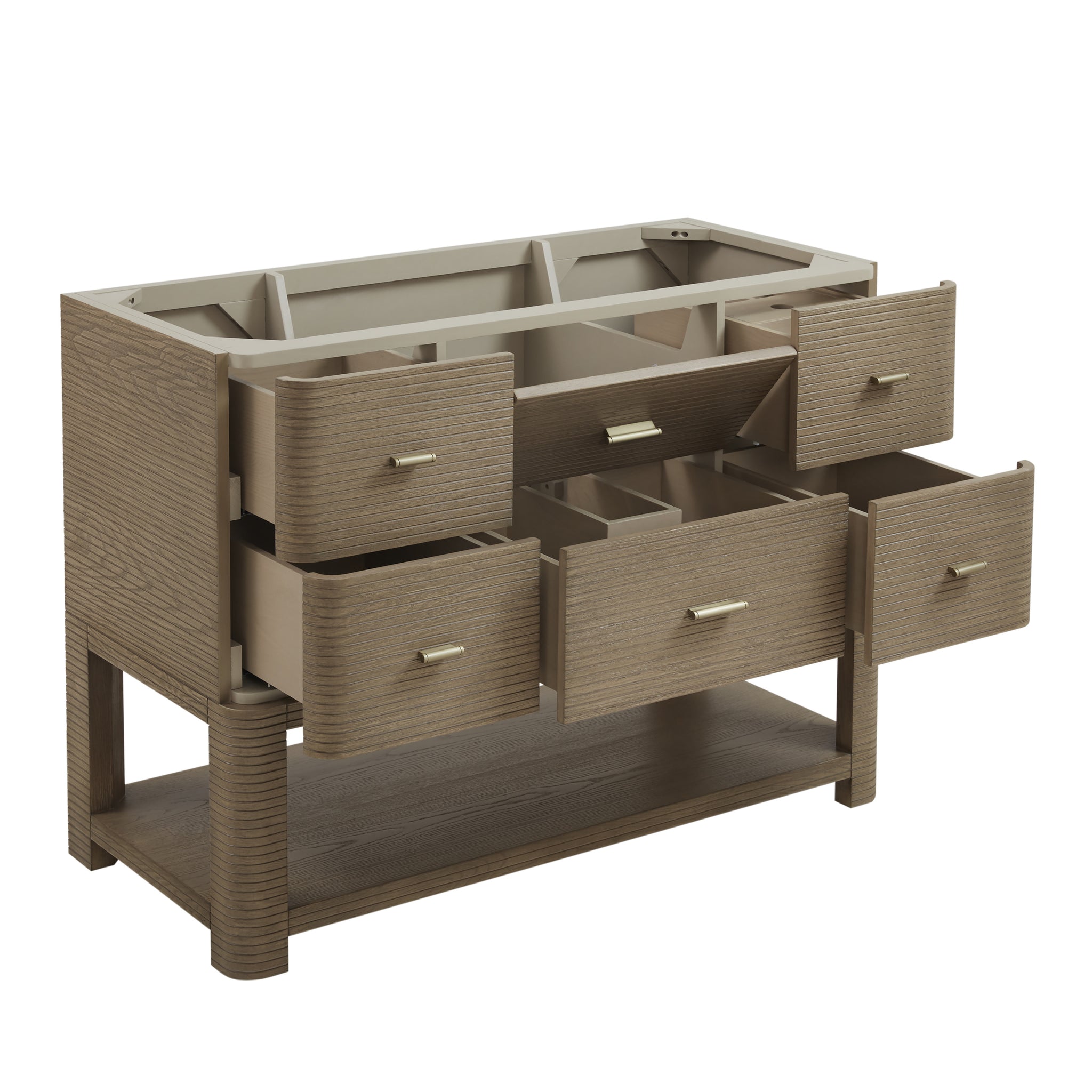 James Martin Lucian 48" Single Bathroom Vanity, Pebble Oak, view 13