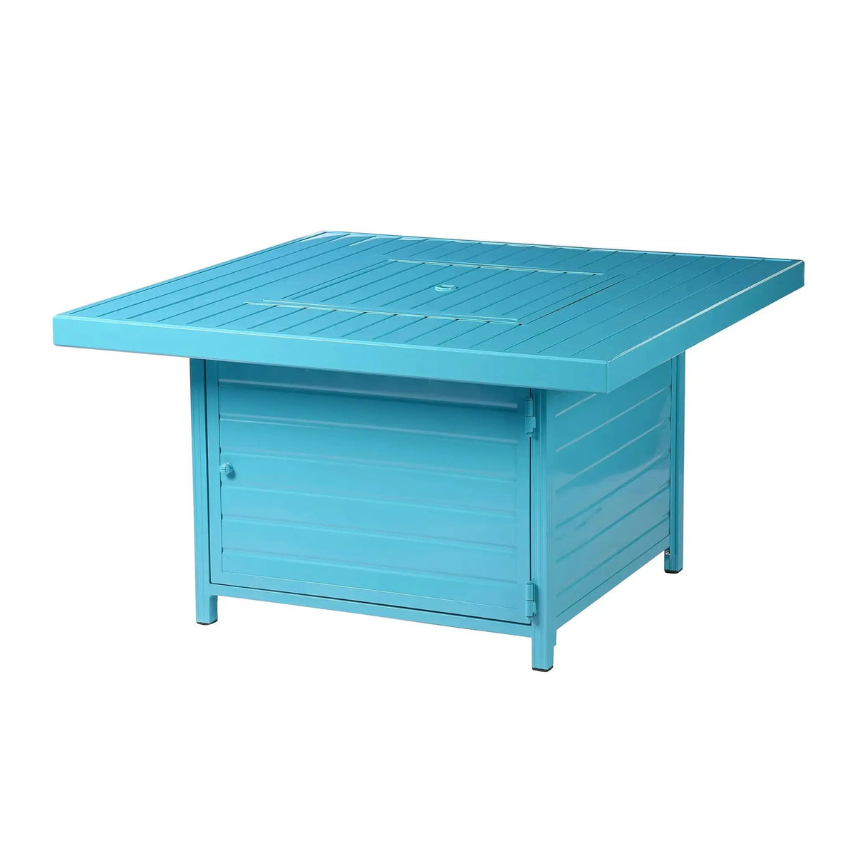 Aluminum 42-in Square Propane Fire Table with Beads, Covers and Lid by Sharicks
