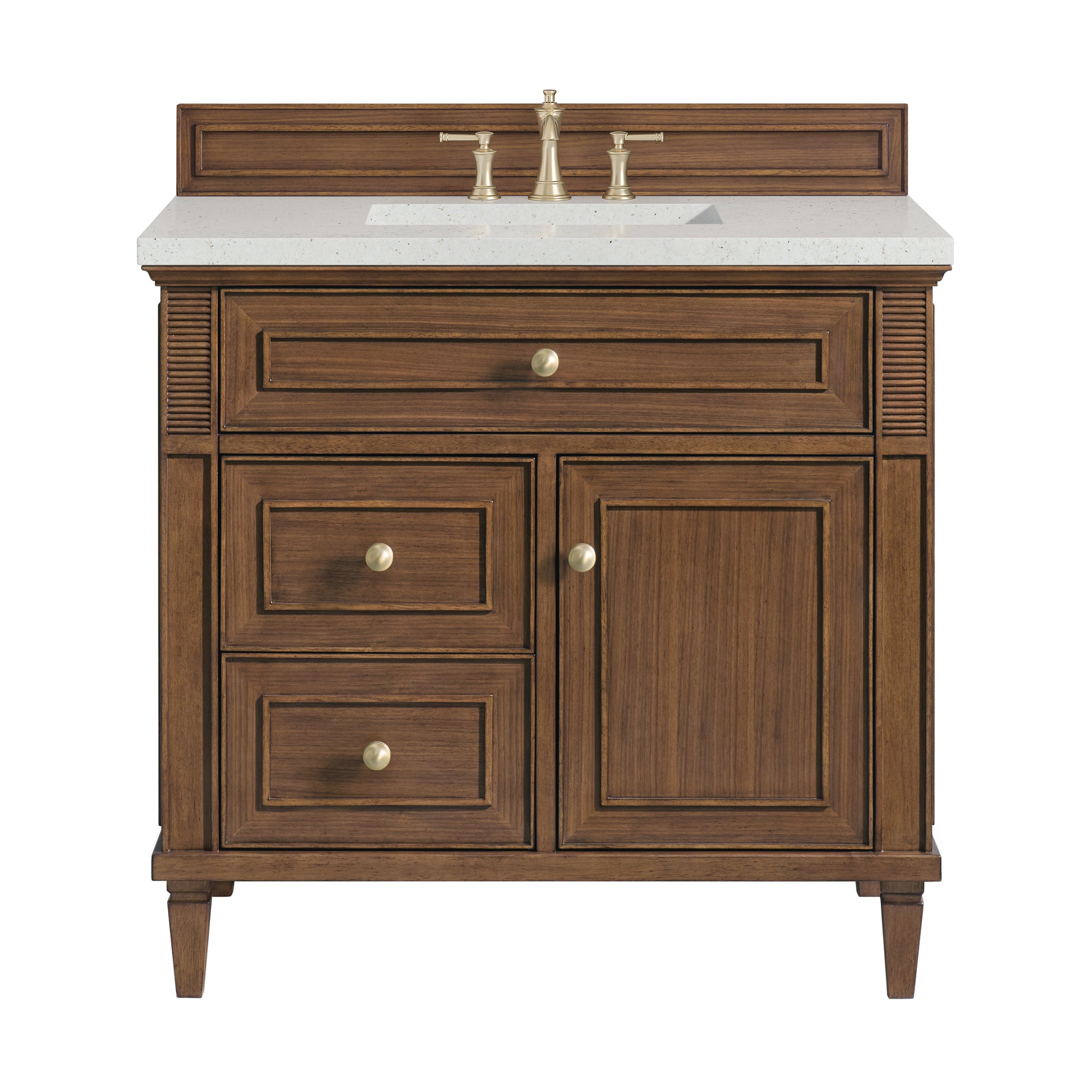 James Martin Lorelai 36" Single Bathroom Vanity, Mid-Century Walnut, view 18