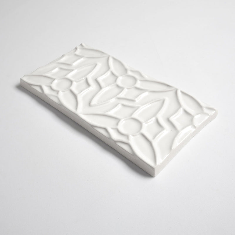 Pearl Glossy Barcelona Ceramic Accent Tiles 4x8 Ceramic Glossy 4x8 Accent Tiles — 2
