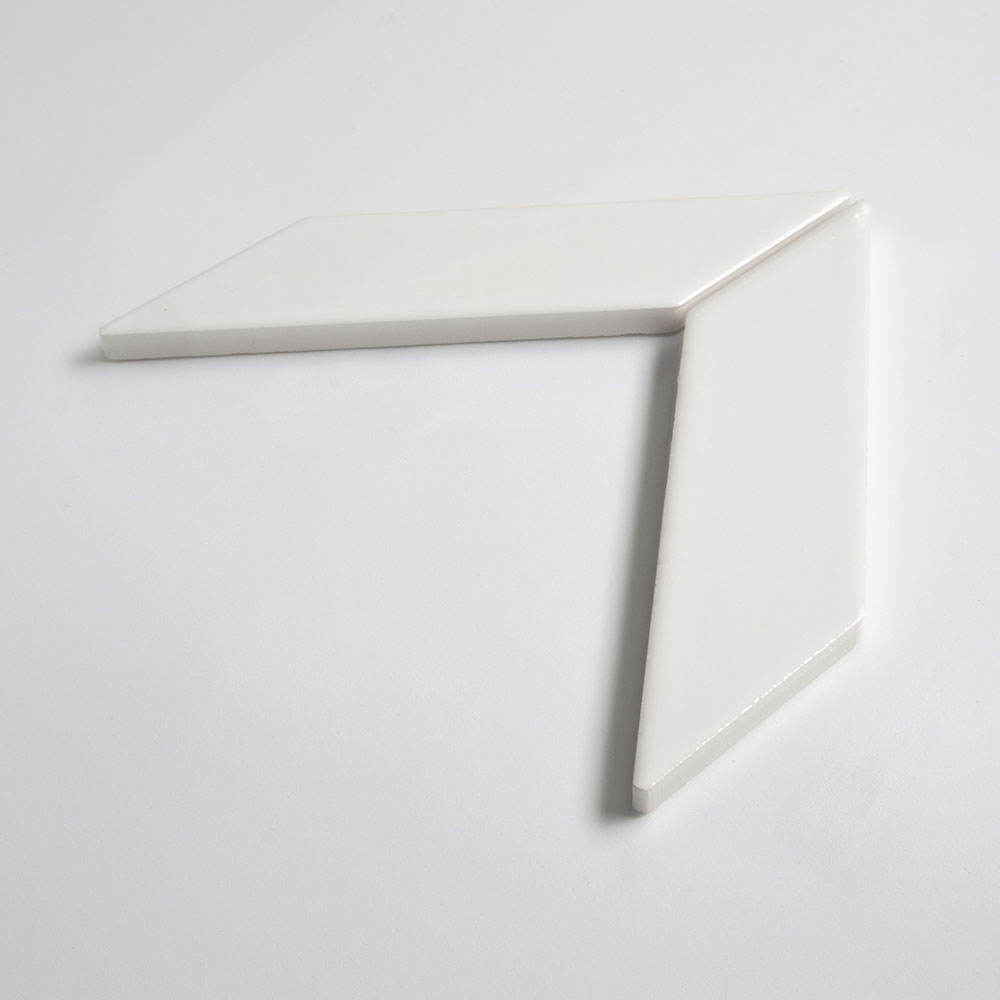 Pearl Glossy Chevron Ceramic Tiles 2x6 Ceramic Glossy 2x6 Tiles — 1