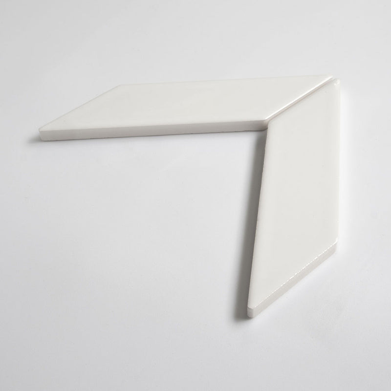 Pearl Glossy Chevron Ceramic Tiles 2x6 Ceramic Glossy 2x6 Tiles — 1