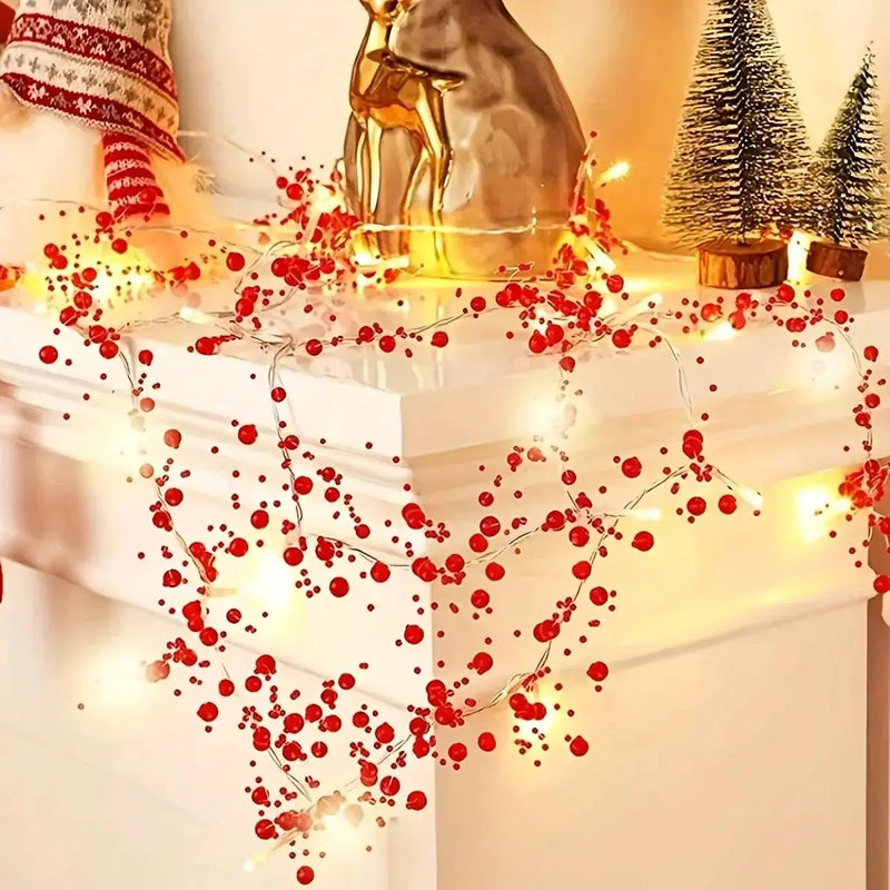 Pearl String Lights, LED, Festive Christmas Decorations by House Of Avana