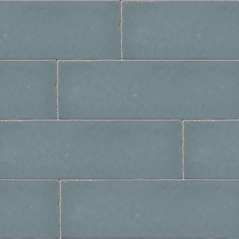 Peggy Blue Plain Ceramic Tiles 2 1/4x7 3/8