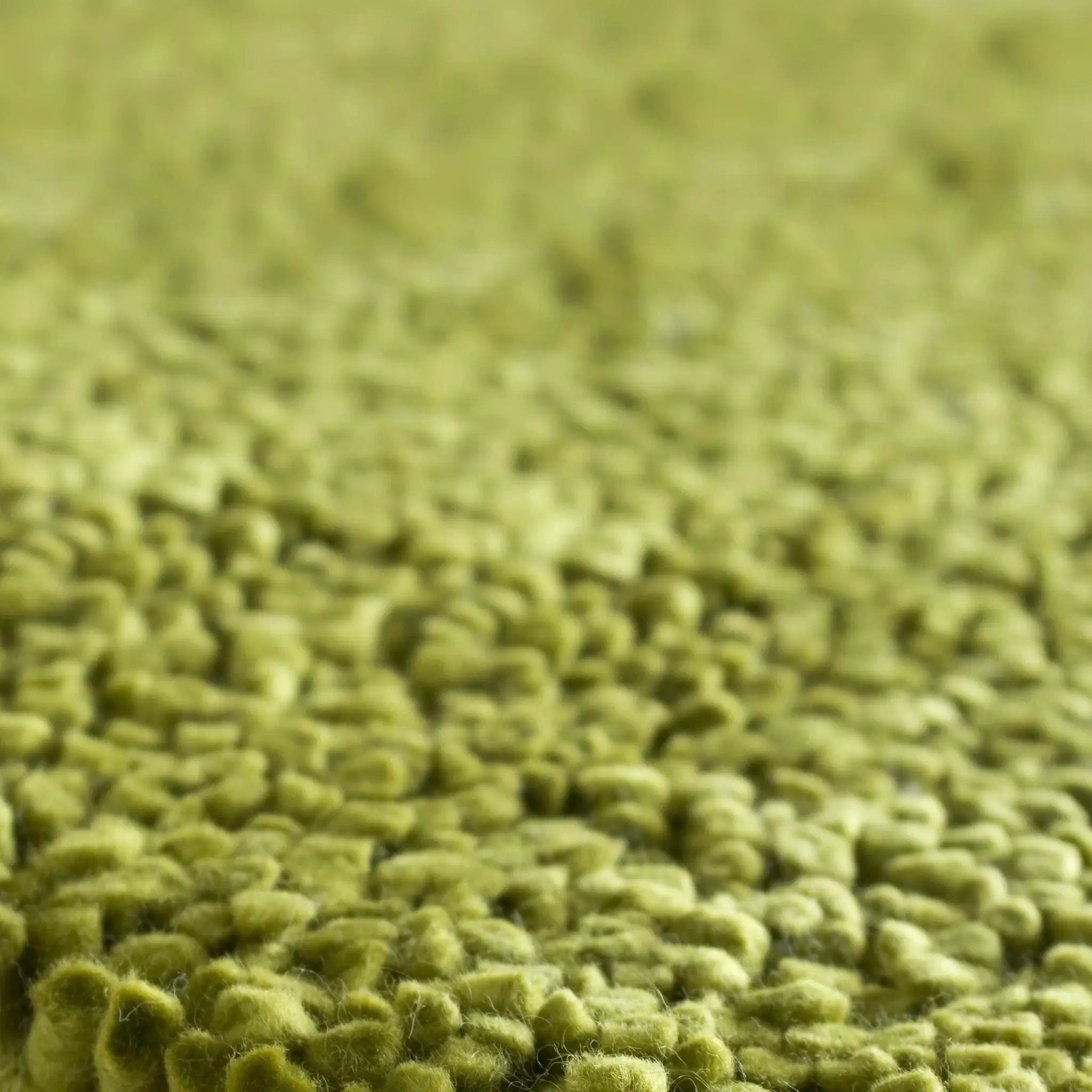 Frederika Solid Olive Green Wool Shag Rug - Clearance by Boutique Rugs