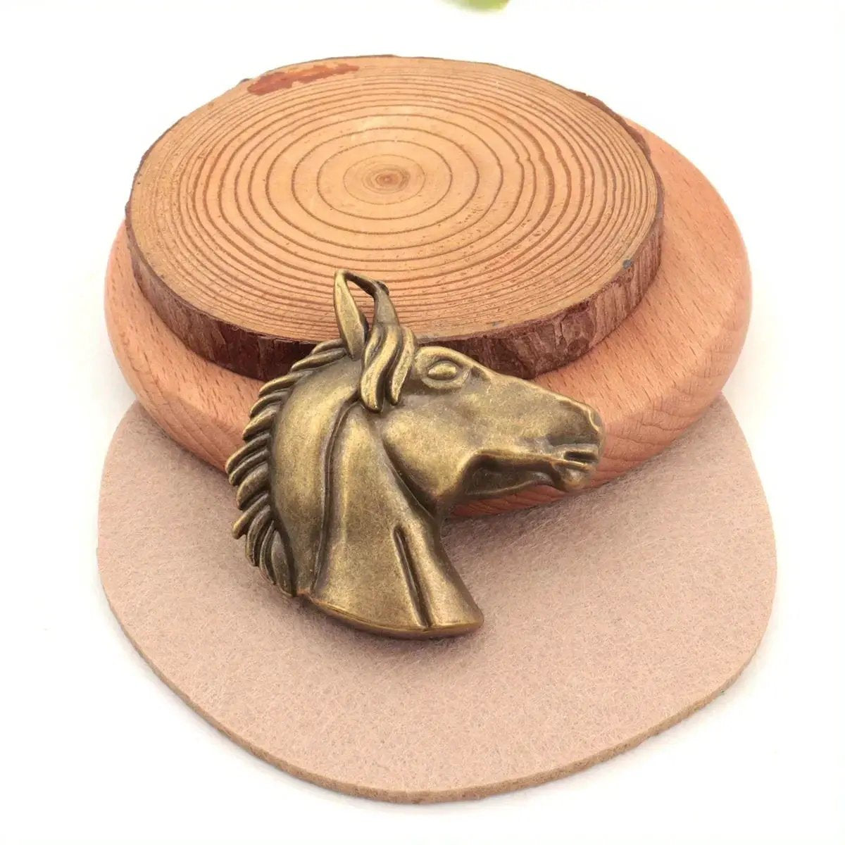 Pendant - Aged Metal Horse Head 5.1CM by House Of Avana