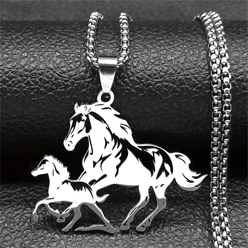 Pendant Necklace - Stainless Steel Animal Lover by House Of Avana